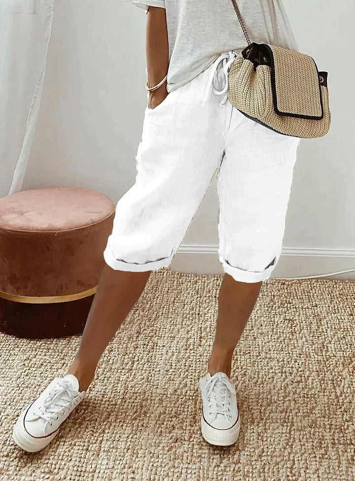 | Linen Capris for Everyday Comfort