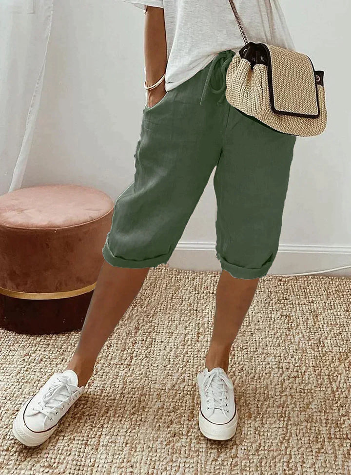 | Linen Capris for Everyday Comfort