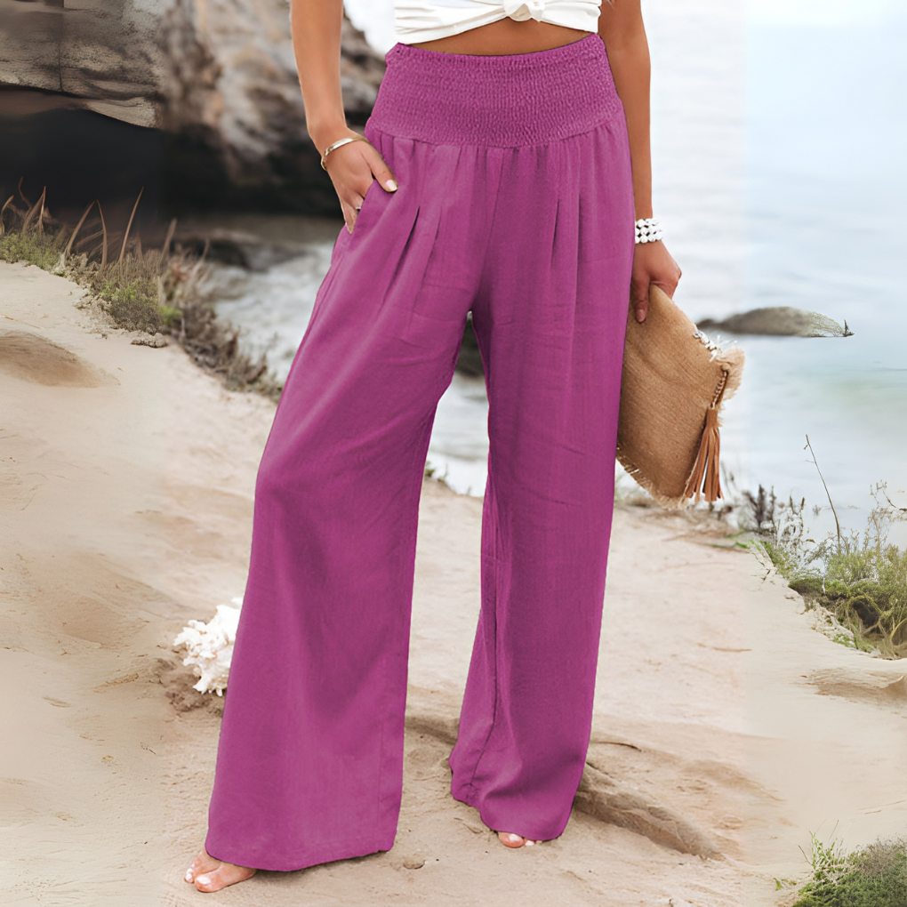 | Airy High Waist Wide Leg Pants