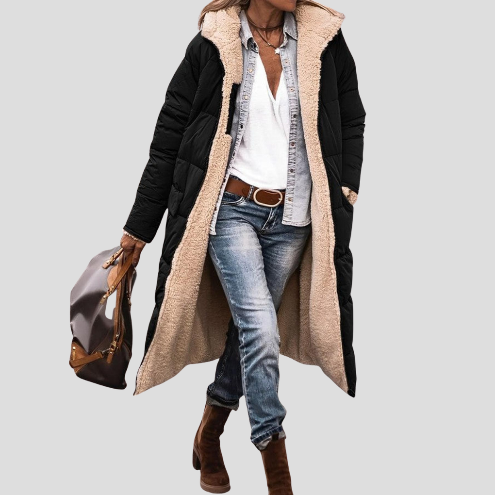 Cozy Reversible Long Puffer Jacket