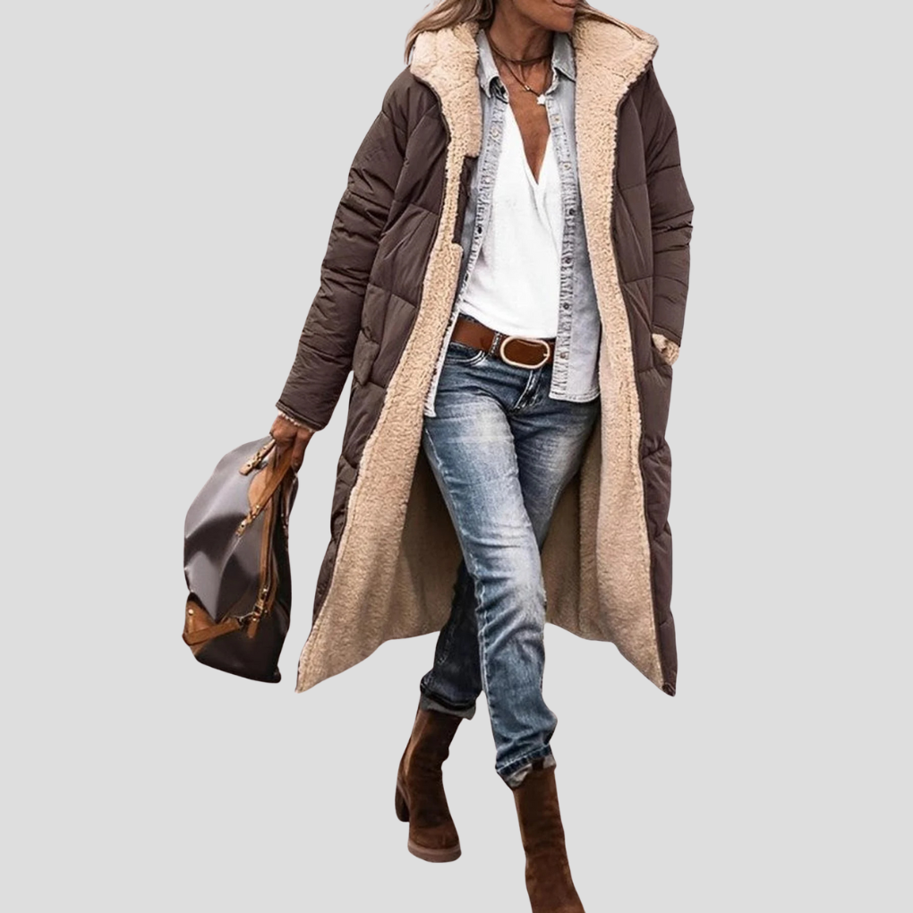 Cozy Reversible Long Puffer Jacket