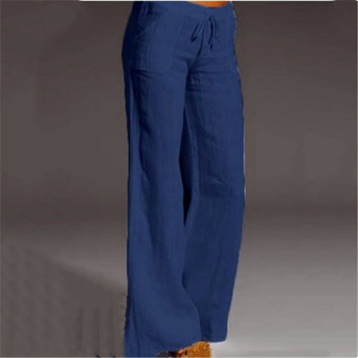 Flowing Wide-Leg Linen Pants