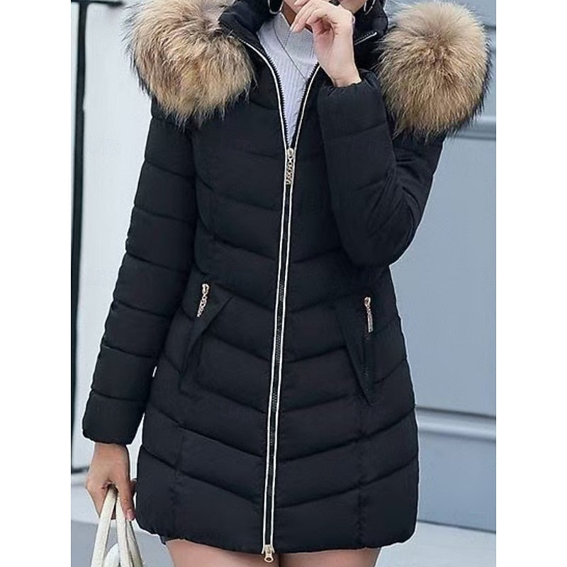 Gwendolyn | Quilted Winter Parka with Hood