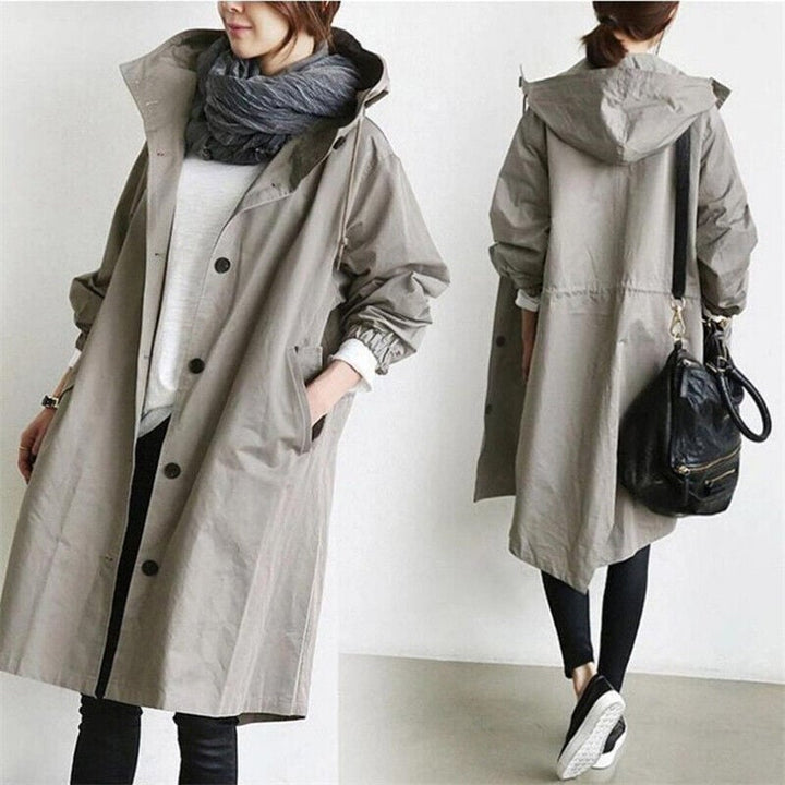 | Mid-Length Casual Hooded Jacket