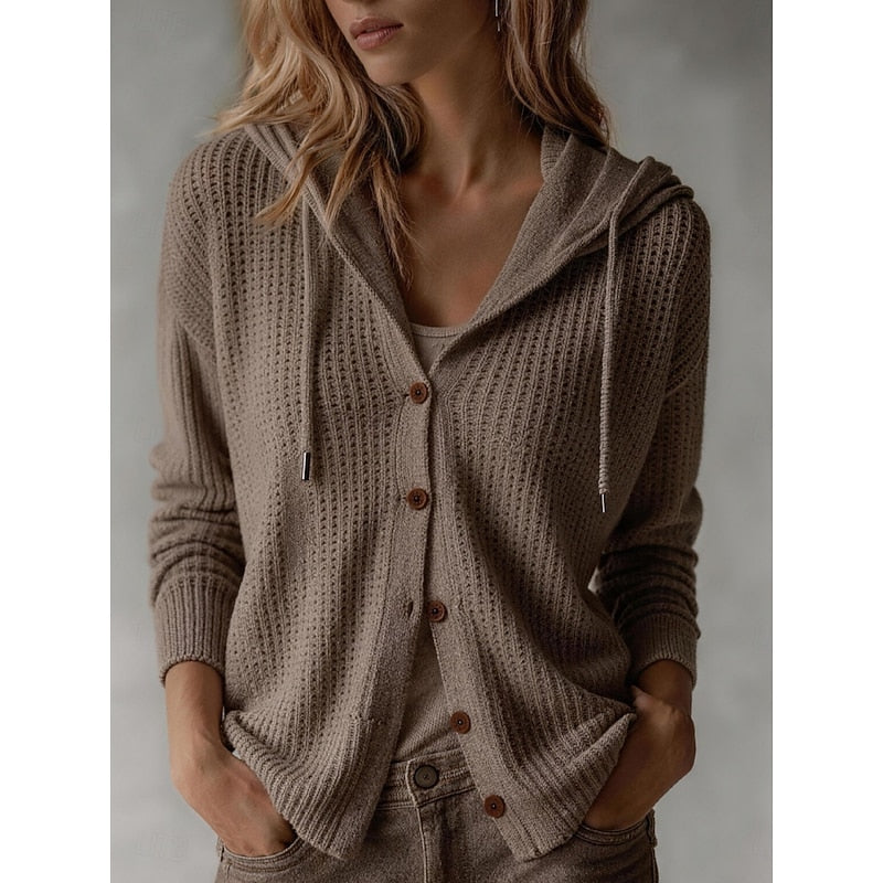 Frances | Quilted Button-Front Cardigan