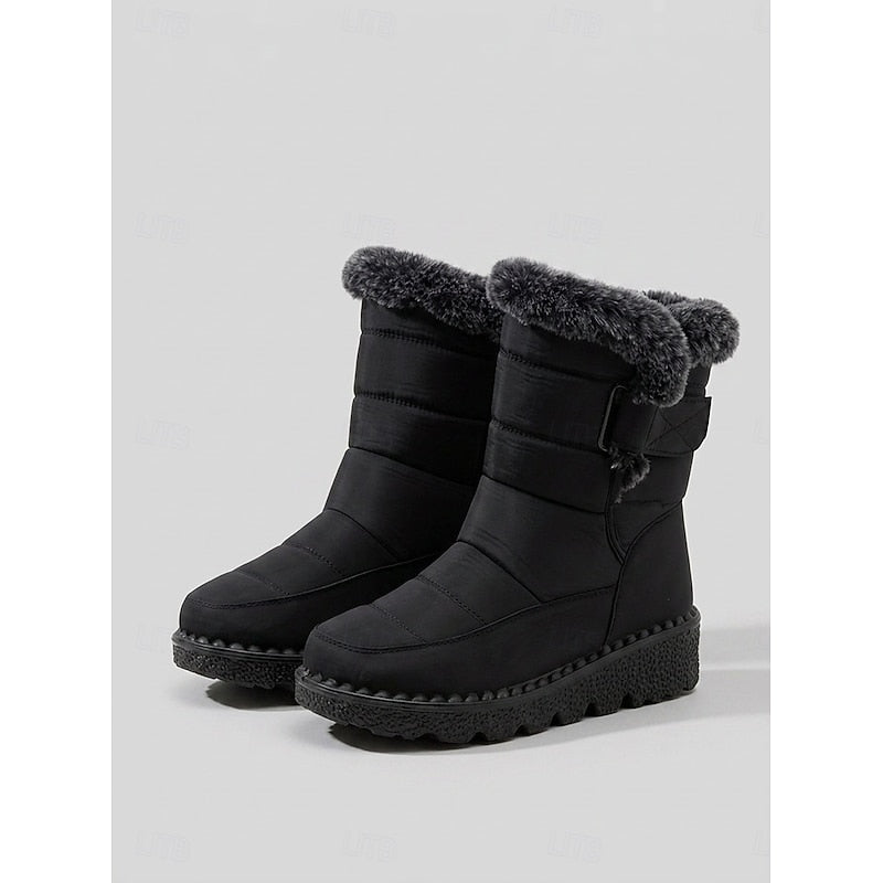 Greta | Cozy Winter Snow Boots with Fur Trim