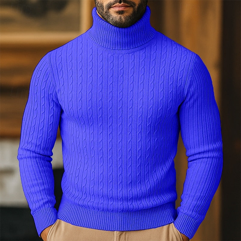 Rupert | Cable Knit Turtleneck