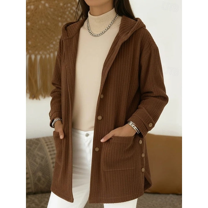 Joanna | Quilted Jacket with Hood and Buttons