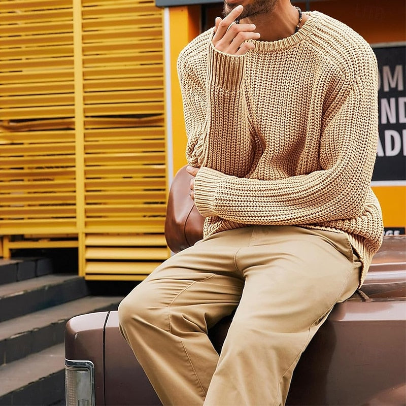 Franklin | Ribbed Round Neck Sweater