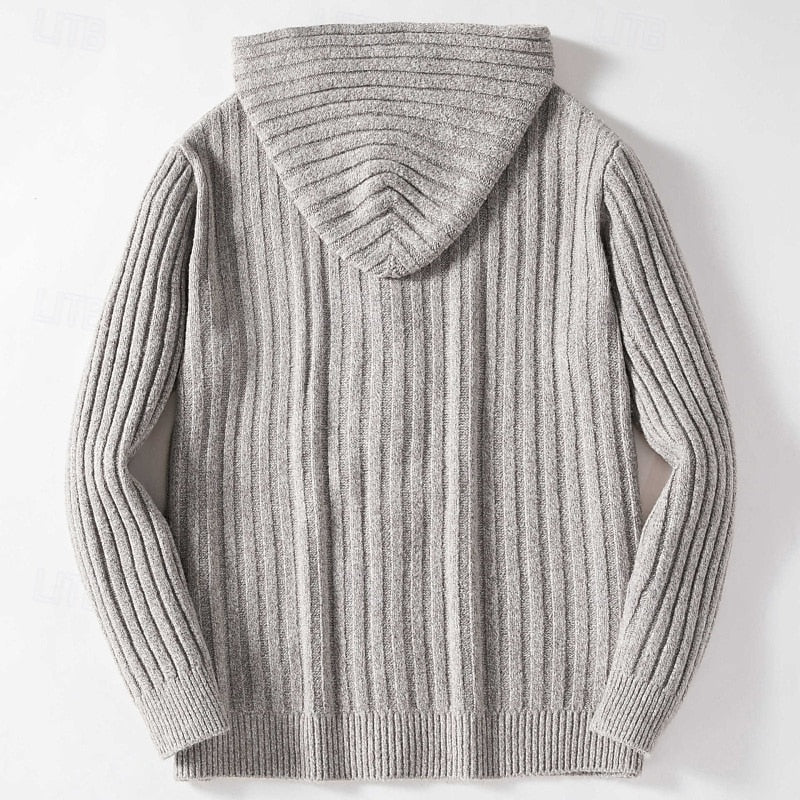 Graham | Cable Knit Hoodie Cardigan