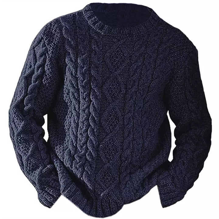 Ellis | Cable Knit Sweater with Round Neck