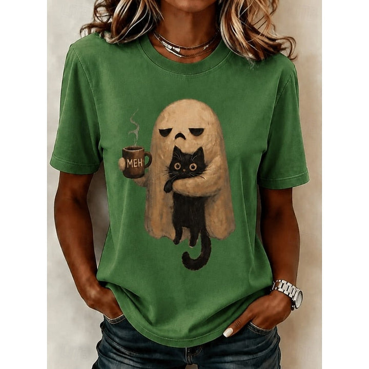 Phoebe | Ghost Cat Halloween T-shirt