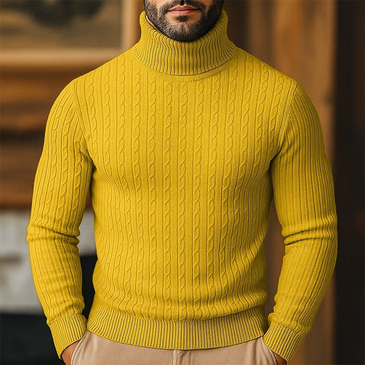 Rupert | Cable Knit Turtleneck