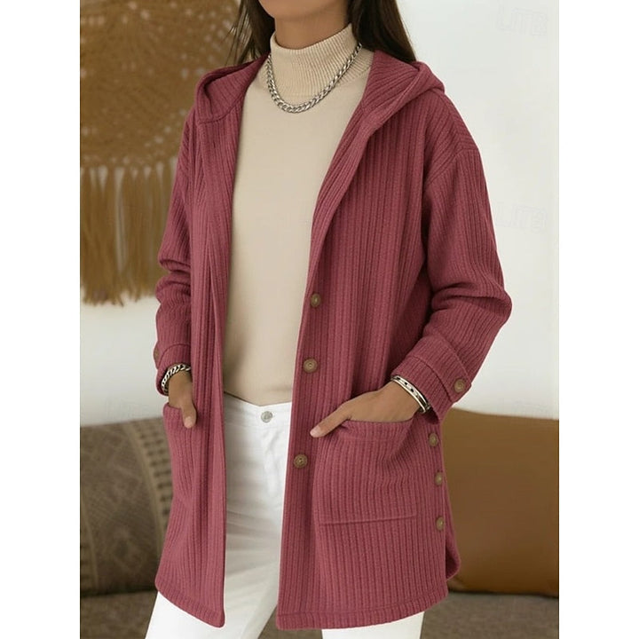 Joanna | Quilted Jacket with Hood and Buttons
